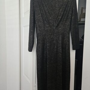 Elegant Black and Gold Women's Dress